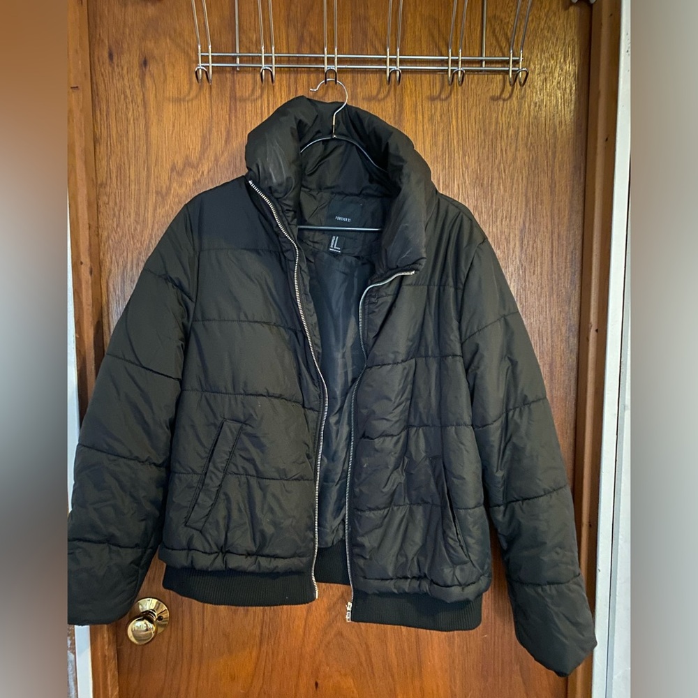 Forever 21 Black Puffer Jacket